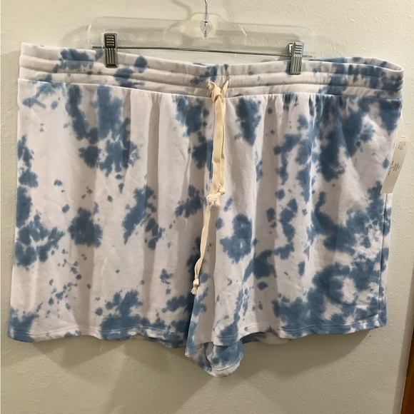 Theo & Spence Pants - Blue Tie-Dye Women's Shorts